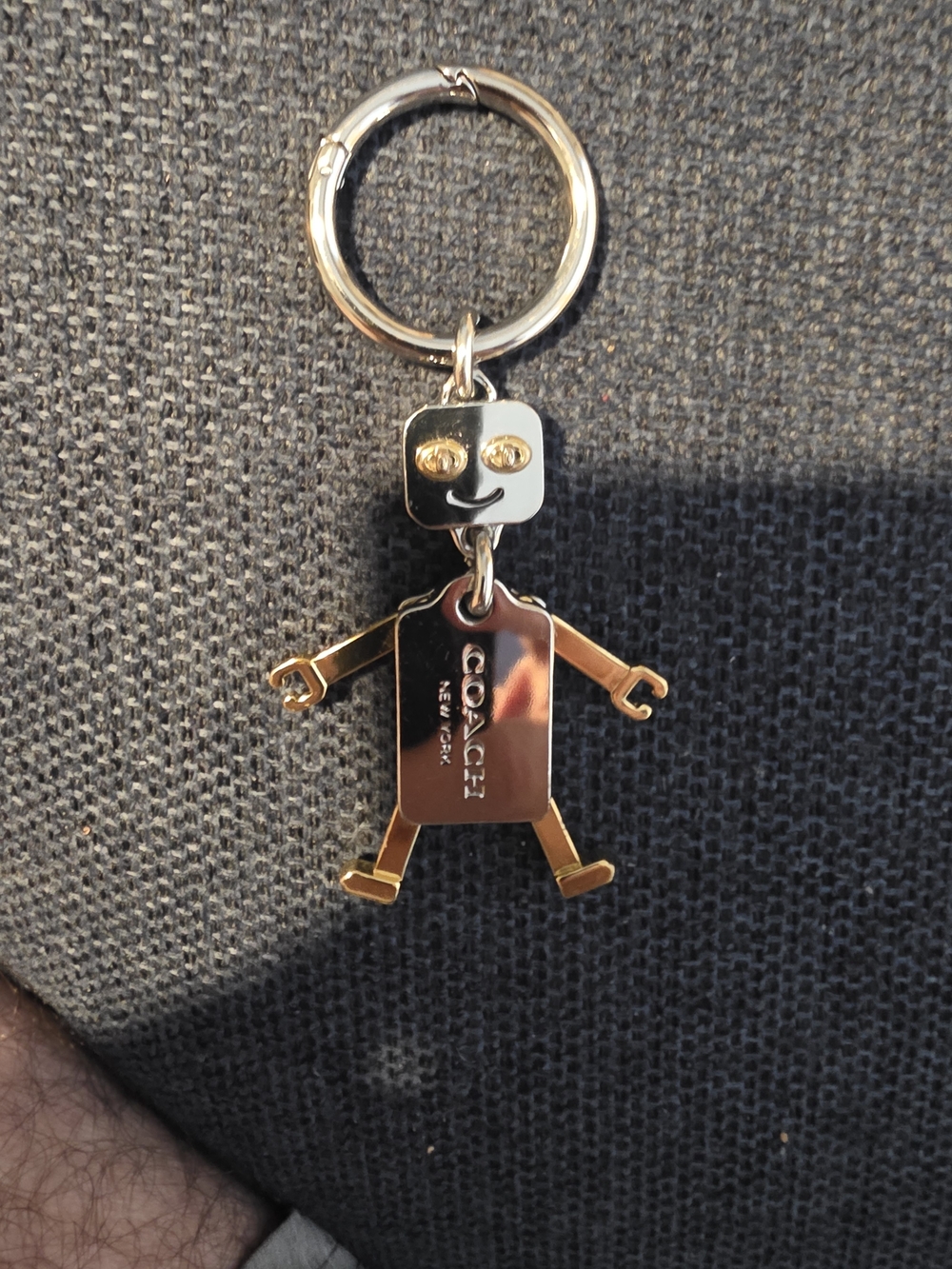 Coach Gold-Tone Metal Robot Keychain - Coach New York